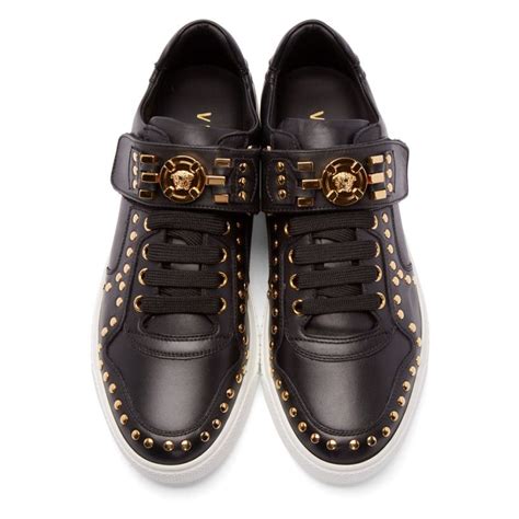 versace collection sneakers basse black|versace sneakers low top.